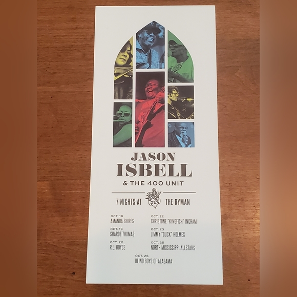 None Other - Jason Isbell and the 400 Unit Tour Handout / Mini-Poster